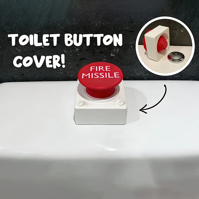 Toilet Fill Valve - 1개입 변기 플러시 버튼 커버, 무타공