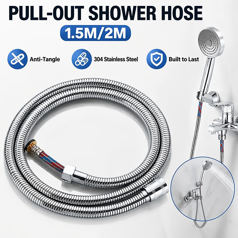 1.5M/2M 스테인레스 스틸 브레이드 샤워 호스 고압 - Flexible Hose Braided 리뷰 및 가격
