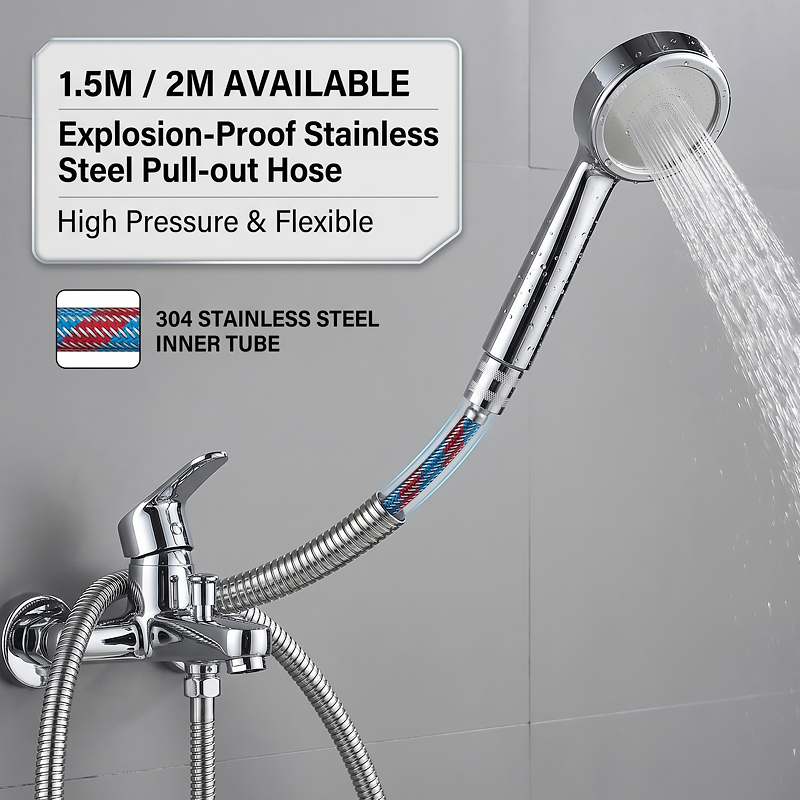 1.5M/2M 스테인레스 스틸 브레이드 샤워 호스 고압 - Flexible Hose Braided 리뷰 및 가격