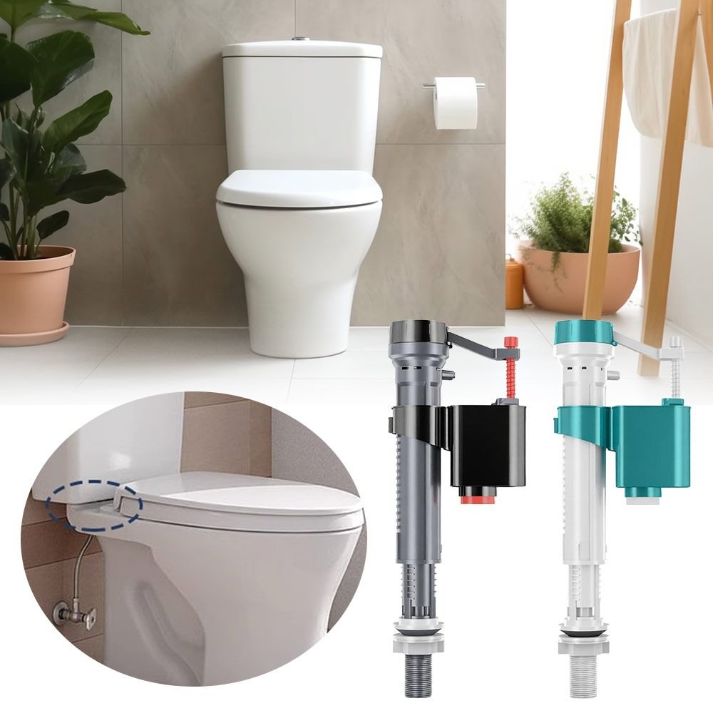 조절 가능한 변기 물탱크 충전 밸브, 무소음 이중 플러 - Toilet Fill Valve 리뷰 및 가격